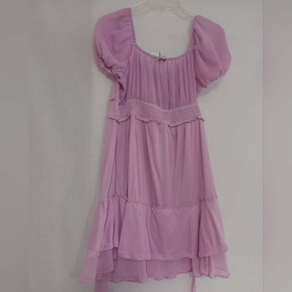 Love Tree - 2 Tier Rufful Mini Dress - Picture 4 of 15